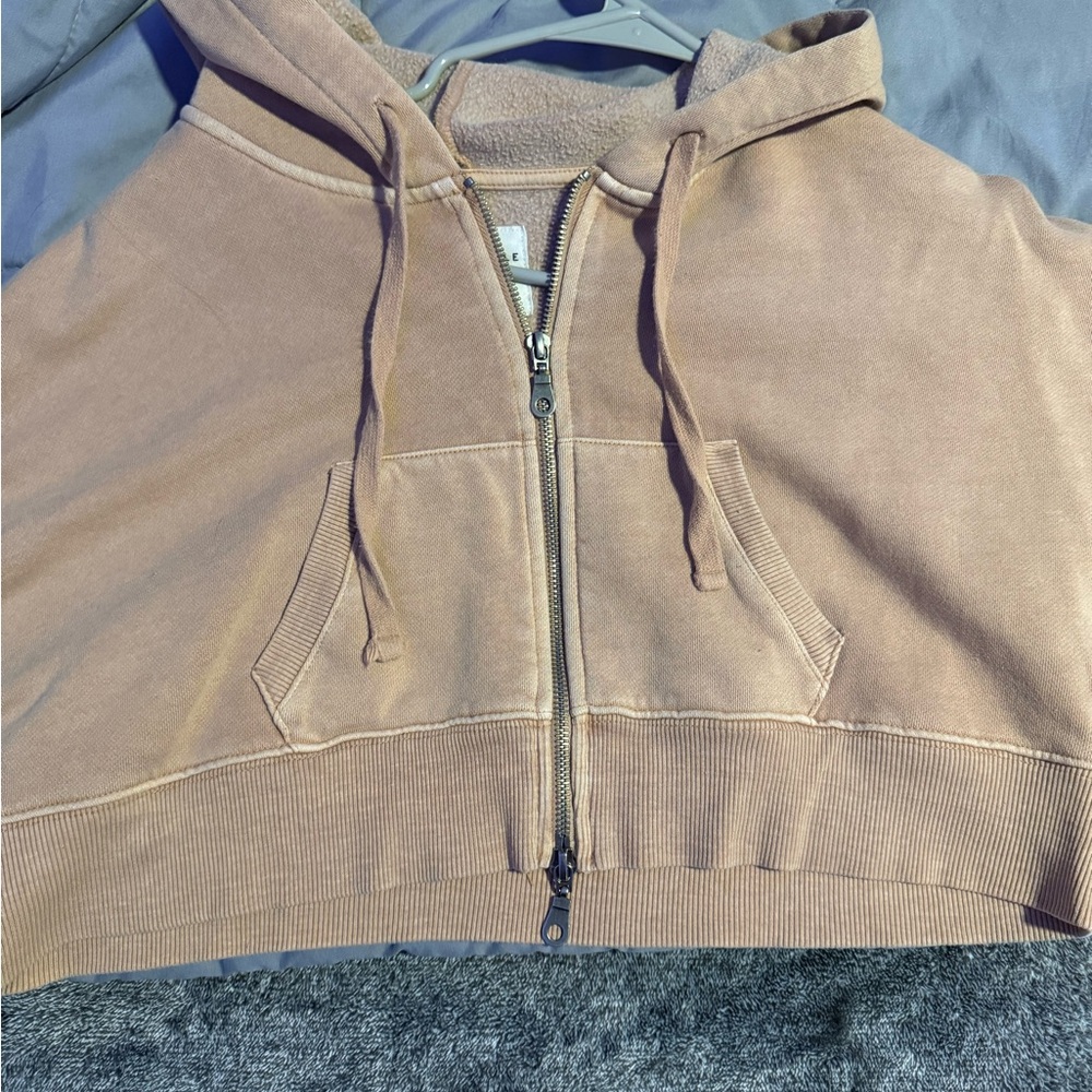 Aeropostale Beige Zip-Up Hoodie